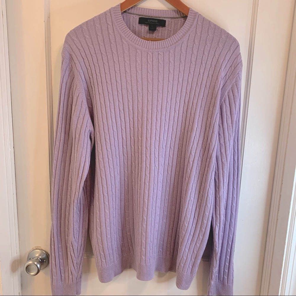 Express crewneck silk and cashmere sweater